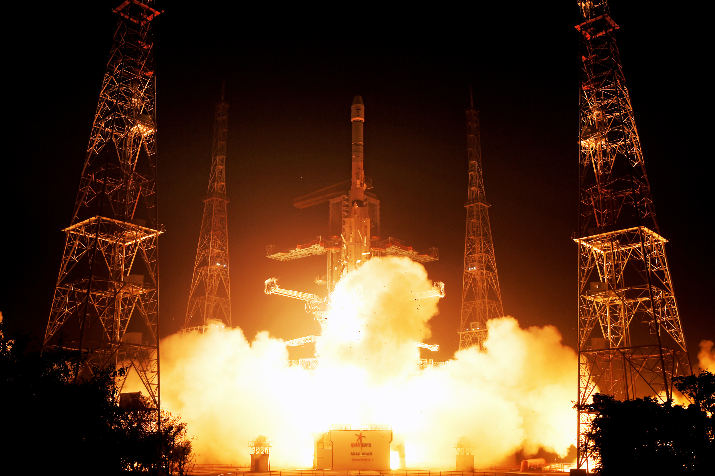 rocket launch of GSLV-F15 mission by ISRO